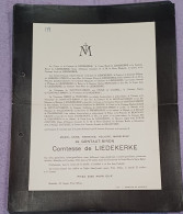 MARIE DE GONTAUT-BIRON COMTESSE DE LIEDEKERKE / BRUXELLES 1941 - Todesanzeige