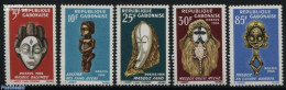 Gabon 1966 Negro Art 5v, Mint NH, Art - Art & Antique Objects - Handicrafts - Unused Stamps