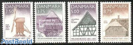 Denmark 1997 Open Air Museum 4v, Mint NH, Various - Mills (Wind & Water) - Art - Architecture - Unused Stamps