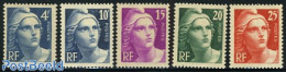 France 1945 Definitives 5v, Mint NH - Unused Stamps