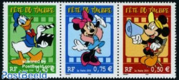 France 2004 Disney 3v [::], Mint NH, Art - Disney - Unused Stamps