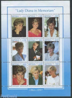 Benin 1998 Death Of Diana 9v M/s, Mint NH, History - Charles & Diana - Kings & Queens (Royalty) - Unused Stamps