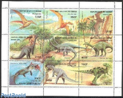 Benin 1998 Prehistoric Animals 9v M/s, Mint NH, Nature - Prehistoric Animals - Ungebraucht