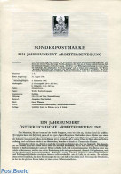 Austria 1964 LABOUR MOVEMEN BLACKPRINT, Mint NH - Ungebraucht