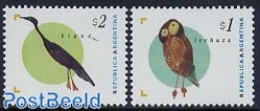 Argentina 1995 Definitives, Birds 2v, Mint NH, Nature - Birds - Owls - Unused Stamps
