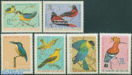 Vietnam 1966 Birds 6v, Mint NH, Nature - Birds - Kingfishers - Other & Unclassified