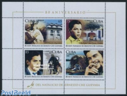 Cuba 2008 80 Years Che Guevara 4v M/s, Mint NH, Sport - Transport - Cycling - Motorcycles - Ships And Boats - Unused Stamps