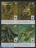 Slovenia 2011 WWF, Lobster 4v [+], Mint NH, Nature - Animals (others & Mixed) - World Wildlife Fund (WWF) - Crabs And .. - Slovenia