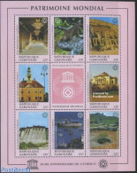 Gabon 1997 UNESCO 8v M/s, Mint NH, History - Unesco - World Heritage - Art - Architecture - Ungebraucht