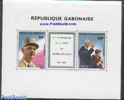 Gabon 1980 Charles De Gaulle S/s, Mint NH, History - French Presidents - Politicians - Neufs