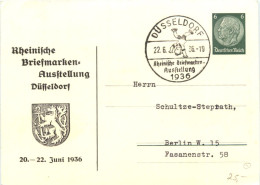 Düsseldorf - Briefmarken Ausstellung 1936 - Ganzsache - Duesseldorf