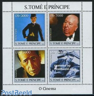 Sao Tome/Principe 2004 Cinema 4v M/s, Mint NH, Performance Art - Transport - Elvis Presley - Film - Movie Stars - Moto.. - Elvis Presley