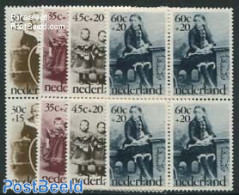 Netherlands 1974 Child Welfare 4v Blocks Of 4 [+], Mint NH, Various - Toys & Children's Games - Unused Stamps