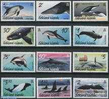 Falkland Islands 2012 Definitives, Whales 12v, Mint NH, Nature - Animals (others & Mixed) - Sea Mammals - Sonstige & Ohne Zuordnung