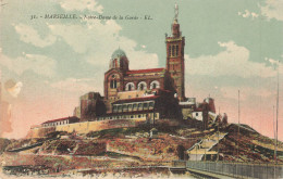 MARSEILLE : NOTRE DAME DE LA GARDE - Notre-Dame De La Garde, Aufzug Und Marienfigur