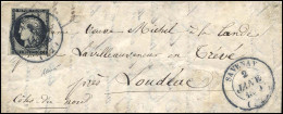 Obl. 3 - 20c. Noir S/jaune Obl. Du CàD Type 14 De SAVENAY Du 2 Janvier 1849 à Destination De LOUDEAC - COTE-DU-NORD. Arr - 1849-1850 Ceres