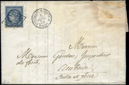 Obl. 4a - 25c. Bleu Foncé, Obl. Grille, S/lettre Frappée Du CàD De L'ASSEMBLEE NATIONALE Du 8 Juillet 1850. TB. - 1849-1850 Cérès