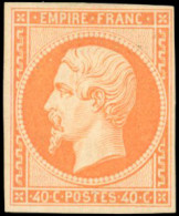 * 16a - 40c. Orange Vif. Trace Infime De Charnière. SUP. - 1853-1860 Napoléon III.