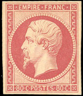 * 17Be - 80c. Rose Foncé. Très Frais. Belle Nuance. SUP. - 1853-1860 Napoléon III