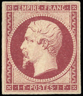 * 18a - 1F. Carmin Foncé. Belle Nuance. SUP. R. - 1853-1860 Napoléon III