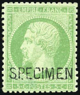 (*) 20f - 5c. Vert. B. - 1862 Napoléon III