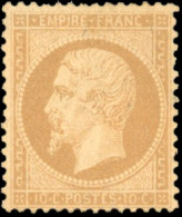 (*) 21 - 10c. Bistre. B. - 1862 Napoléon III.