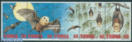 Tonga 1992 Legend Of The Bats 5v [::::], Mint NH, Nature - Animals (others & Mixed) - Bats - Art - Fairytales - Contes, Fables & Légendes