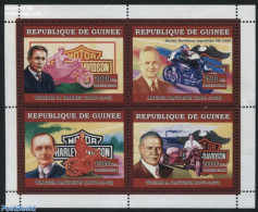 Guinea, Republic 2006 Harley Davidson 4v M/s, Mint NH, Transport - Motorcycles - Motorräder