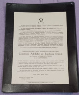 COMTESSE ADOLPHE DE LIMBURG STIRUM NÉE MARIE  COMTESSE DE LIMBURG STIRUM - Obituary Notices