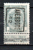 1814 B Voorafstempeling - AVERBODE 12 - Rollenmarken 1910-19