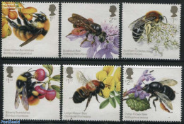 Great Britain 2015 Bees 6v, Mint NH, Nature - Bees - Insects - Ongebruikt