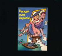 La Poste - Bougez Avec La Poste N° 716 Humour Dessin Schwietzer - Postal Services