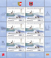 Austria 2018 Stamp Day M/s, Mint NH, History - Transport - American Presidents - Stamp Day - Ships And Boats - Art - M.. - Neufs