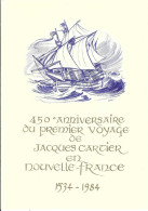 Theme J Cartier Encart FRANCE N° 2307 Y & T + CANADA N° 869 Y & T - 1980-1989