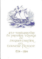 Theme J Cartier Encart FRANCE N° 23078 Y & T + CANADA N° 869 Y & T - 1980-1989