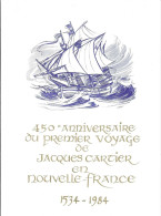 Theme J Cartier Encart FRANCE N° 2307 Y & T + CANADA N° 869 Y & T - 1980-1989