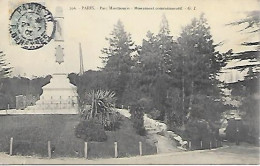 CPA Paris Parc De Montsouris Monument Commémoratif - Arrondissement: 14