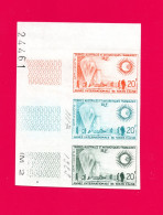 TAAF - 1963 - PO N° 21 ** X 3  - NON DENTELES ** - ESSAIS DE COULEUR - ( Côte > 450€ ) . - Imperforates, Proofs & Errors