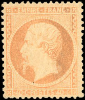 * 23 - 40c. Orange. TB. - 1862 Napoléon III.