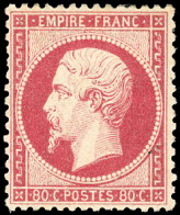 * 24 - 80c. Rose. Très Frais. TB. - 1862 Napoléon III.