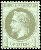 * 25a - 1c. Vert-olive. TB. - 1863-1870 Napoléon III. Laure