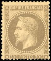 * 30 - 30c. Brun. B. - 1863-1870 Napoléon III Lauré
