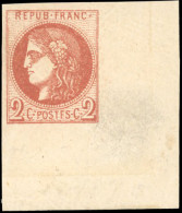 ** 40Ba - 2c. Rouge-brique. Report 2. CdeF. SUP. - 1870 Bordeaux Printing