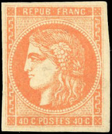 * 48 - 40c. Orange. SUP. - 1870 Uitgave Van Bordeaux