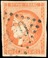 Obl. 48 -  40c. Orange. Obl. GC. TB. - 1870 Emission De Bordeaux