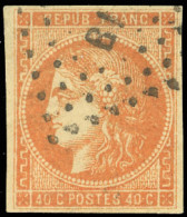 Obl. 48x 4 - 40c. Orange. 4 Pièces De Nuances Différentes. Obl. B à TB. - 1870 Ausgabe Bordeaux