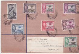 Gambia 8 Values Cancel Fato PO 1949 For Bathurst Elephant - Gambia (...-1964)