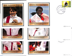 Australia 2006 Commonwealth Games, 6 Benham Covers (Athletics), Postal History, Sport - Athletics - Olympic Games - Sp.. - Covers & Documents