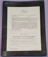 COMTESSE DELLA FAILLE DE LEVERGHEM NÉE JEANNE MASKENS / BRUXELLES 1946 - Obituary Notices