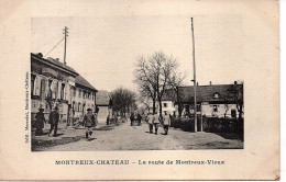 CPA MONTREUX LE CHATEAU (Territoire De Belfort) La Route De Montreux-Vieux - Autres & Non Classés